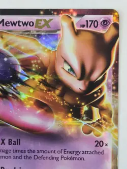 Mewtwo EX Holo Ultra Rare Card 54/113 Legendary Treasures 2013 Pokemon TCG (LP) - Image 4