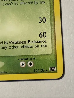 SCEPTILE Pokemon TCG Trading Card - Rare - 10/106 Ex Emerald - Image 3