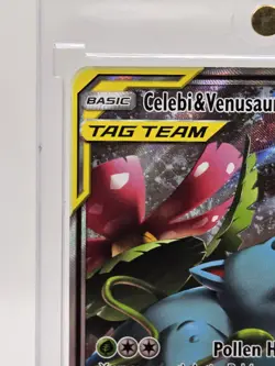 Pokemon Celebi & Venusaur GX SM167 Promo TAG TEAM Holo Basic English TCG Card LP - Image 3