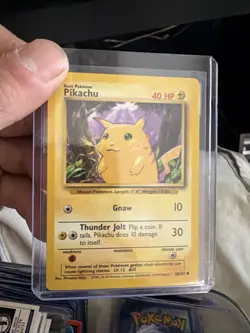 Pokemon Pickachu Base Set Starter Card 58/102 Near Mint NM Condition - Image 1