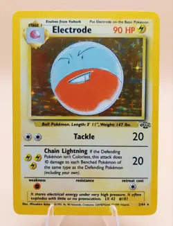 Electrode Holo Rare Jungle 2/64 Pokemon Card - WOTC 1999 - Image 1