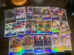 One Piece Card Lot 54 Cards Total SR-Stamp-Luffy-Zoro-Sanji-Boa-Law - Image 3