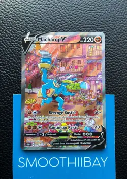 Machamp V S10D 073/067 SR AA Indonesia Alternate Art Time Gazer Pokemon Card - Image 1