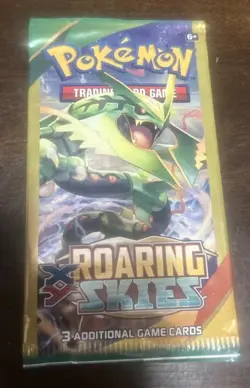 Pokemon Cards: Sealed Roaring Skies 3 Card Booster Pack - Image 1