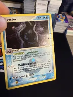 20/112 Cloyster Rare Reverse Holo EX Fire Red Leaf Green Pokemon Card DMG - Image 3