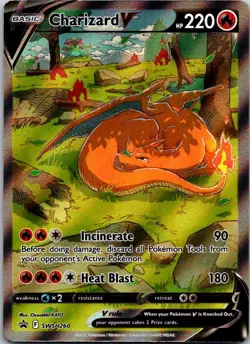 Charizard V - SWSH260 SWSH: Sword & Shield Promo Cards LP PKM - Image 1