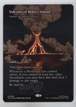 Borderless Volcano of Roku's Island Foil Magic Avatar The Last Airbender Eternal - Image 1