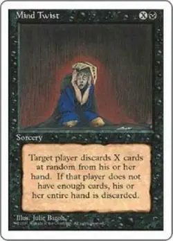 Mind Twist MTG Fourth Edition 4th Magic LP/MP - Image 1