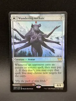 MTG Wandering Archaic R Strixhaven: School of Mages #6 FOIL - Image 1