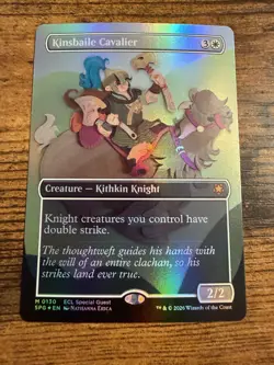 MTG Lorwyn Eclipsed BORDERLESS FOIL SPECIAL GUESTS Kinsbaile Cavalier - Image 1