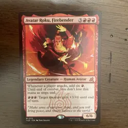 Avatar Roku, Firebender TLE #112 Mythic Regular MTG Non Foil NM Free Shipping - Image 1