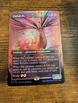 MTG Lorwyn Eclipsed BORDERLESS FOIL Catharsis - Image 1