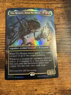 MTG Lorwyn Eclipsed BORDERLESS FOIL The Reaper King No More - Image 1