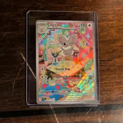 Cinccino 183/162 Illustration Rare Holo FA SV Temporal Forces Pokemon TCG NM - Image 1