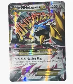 Pokemon TCG Mega-Metagross-EX XY XY35 Holo Jumbo Promo (not Normal Size) - Image 1