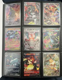 Huge 396 card Pokemon binder collection illustration rares full arts and more! - Image 1