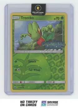 2018 Pokemon Sun & Moon - Celestial Storm Reverse Foil Treecko #8/168 - Image 1