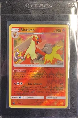 Blaziken Reverse Holo Rare 6/70 Pokemon TCG Sun Moon Dragon Majesty NM Free Ship - Image 3