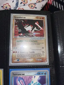 Pokemon Groudon TCG Holo Card EX Hidden Legends 93/101 - Image 1