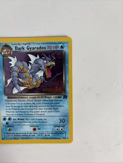 Pokemon 1999 Dark Gyarados Holo PRE RELEASE Stamp SP Team Rocket Very Rare 8/82 - Image 2