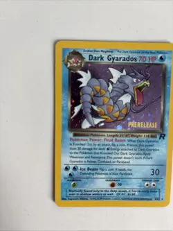 Pokemon 1999 Dark Gyarados Holo PRE RELEASE Stamp SP Team Rocket Very Rare 8/82 - Image 3
