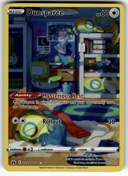 Dunsparce GG23/GG70 Crown Zenith: Galarian Gallery NM Pokemon Card TCG - Image 1