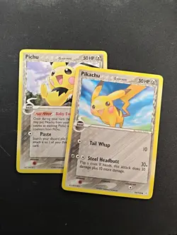 Pikachu & Pichu Delta Species Lot 79/110 76/110 EX Era Pokemon MP-HP - Image 1