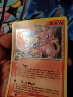 Pokemon Mew Delta Species 3/17 Holo Rare HP Pop Series 5 UPSIDE DOWN BACK ERROR - Image 3