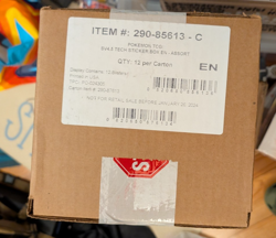 Pokemon TCG Paldean Fates 3 PACK TECH STICKER DISPLAY CASE Factory Sealed 12 ct - Image 1