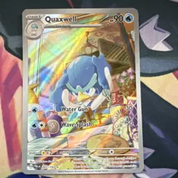 Pokemon Quaxwell Illustration Rare Full Art Holo SV02: Paldea Evolved 207/193 - Image 1
