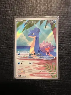 Pokemon TCG Misty's Lapras Destined Rivals 194/182 Illustration Rare NM - Image 1