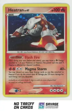 2008 Pokemon Diamond & Pearl Legends Awakened Holo Heatran LV.47 #6/146 - Image 1