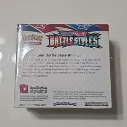 Sealed Pokemon TCG Sword & Shield Battle Styles Booster Box English New Sealed - Image 3