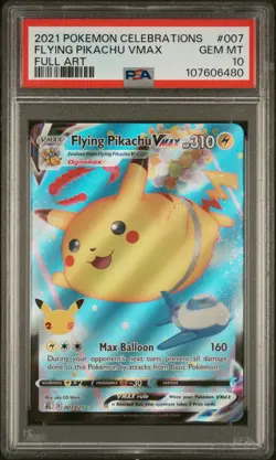 Flying Pikachu Vmax Pokemon Celebrations 007 PSA 10 - Image 1