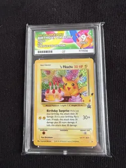 Pokemon TCG Birthday Pikachu #24 Celebrations 25th Ace 9 - Image 1