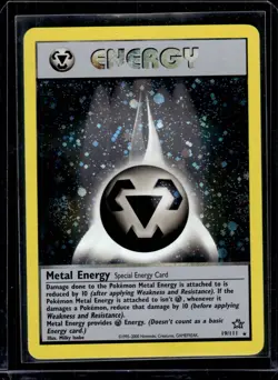 Vintage Pokemon Holo Metal Energy Neo Genesis 19/111 WotC Double Swirl - Image 1