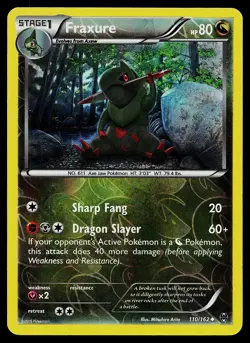 Pokemon XY - BREAKthrough 110/162 Fraxure Reverse Holo - Image 1