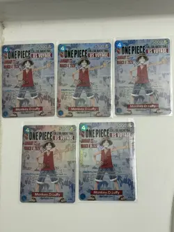 🔥🏀One Piece Monkey.D.Luffy US College Basketball Promo Card Lot Of 5 - Image 1