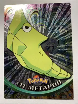 METAPOD #11 Pokemon Card TCG FOIL Topps TV Animation - Image 1