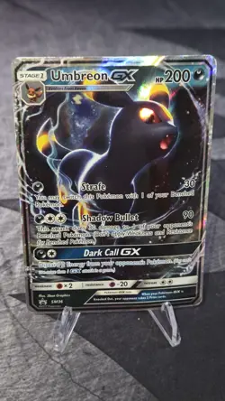 Pokemon Umbreon GX SM36 Black Star Promo Card 2017 Sun & Moon - Damaged - Image 1