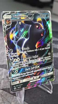 Pokemon Umbreon GX SM36 Black Star Promo Card 2017 Sun & Moon - Damaged - Image 2