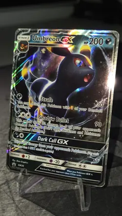 Pokemon Umbreon GX SM36 Black Star Promo Card 2017 Sun & Moon - Damaged - Image 3