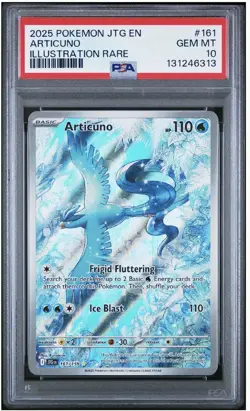 Pokemon TCG Articuno IR 161/159 Journey Together English Card, PSA 10 - Image 1