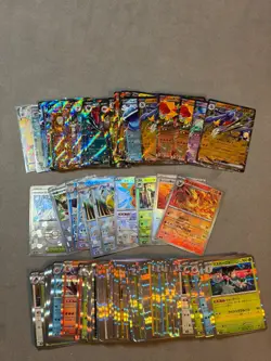 Pokemon 135 Card lot Japanese - Double Rare EX Pokeball Holo Rare - Image 1