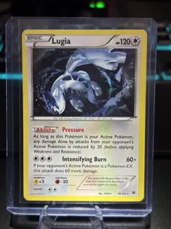 Pokemon TCG Lugia Fates Collide 78/124 Exclusive Cracked Ice Holo Card LP - Image 1