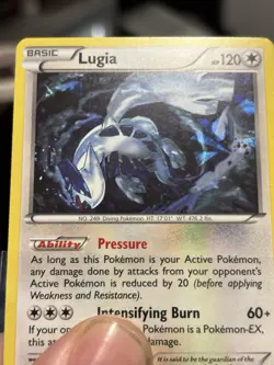 Pokemon TCG Lugia Fates Collide 78/124 Exclusive Cracked Ice Holo Card LP - Image 3