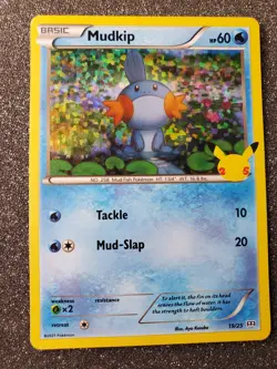 Celebrations Mudkip Holo Pokemon Card NM - Image 1