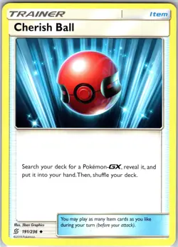 Cherish Ball 191/236 Uncommon Regular Card SM - Unified Minds Pokemon TCG LP - Image 1