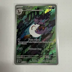 Arbok 176/162 Illustration Pokemon Temporal Forces Illustration Rare Card NM - Image 1