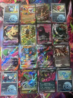 Pokemon 16 Card Lot nm V Max Mega Amazing Ex HOLO Rare Hits Only F71 - Image 1